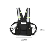 Multi-function Backpack Hip Hop Vest Knapsack Outdoor Travel Rucksack