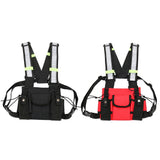 Multi-function Backpack Hip Hop Vest Knapsack Outdoor Travel Rucksack