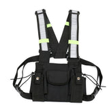 Multi-function Backpack Hip Hop Vest Knapsack Outdoor Travel Rucksack