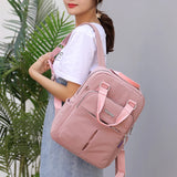 Women High Capacity Backpack Laptop USB Charging Travel Bags for School Girls