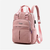 Women High Capacity Backpack Laptop USB Charging Travel Bags for School Girls