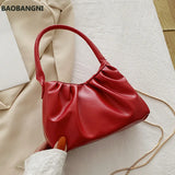 Small Square Bag Pleated Hand Bags Shoulder Bags