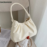 Small Square Bag Pleated Hand Bags Shoulder Bags