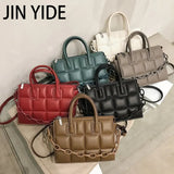 Green Soft Leather Crossbody Bag for Women Small Tote