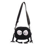 Big Eyes Canvas Girls Shoulder Bag Messenger Bag Kids Women Coin Purse