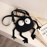 Big Eyes Canvas Girls Shoulder Bag Messenger Bag Kids Women Coin Purse