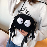 Big Eyes Canvas Girls Shoulder Bag Messenger Bag Kids Women Coin Purse