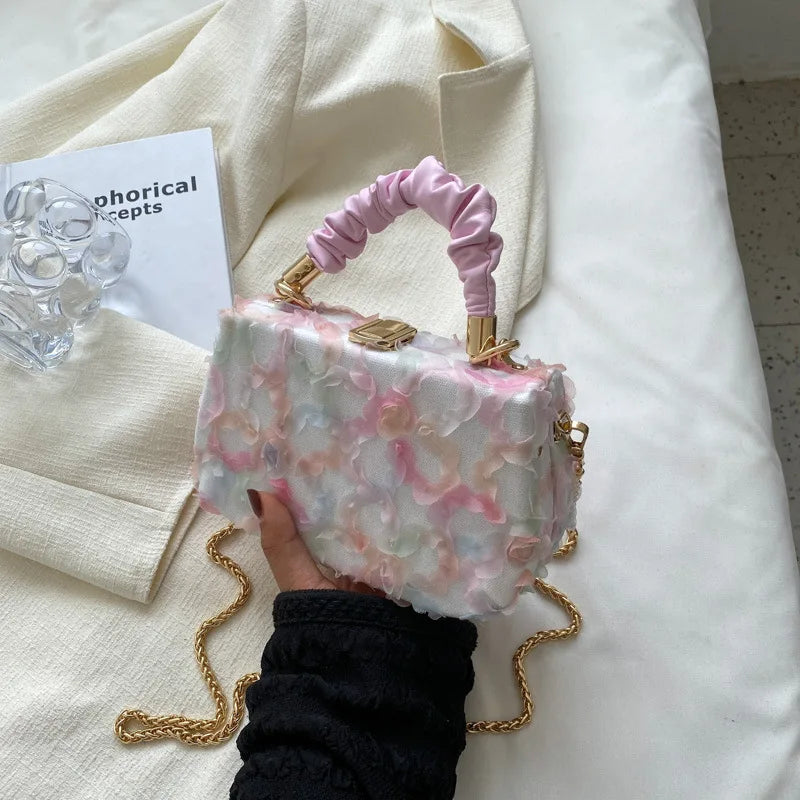 Lace One-shoulder Cross-body Handbag