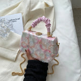 Lace One-shoulder Cross-body Handbag