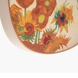 Women Bag Wave Saddle Bag Oil Painting Series Sunflower Splicing Armpit