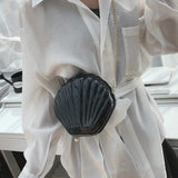 Sweet Shell Chain Shoulder Bag PVC Crossbody Clutch Bag
