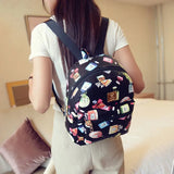 Butterfly Flower Children's Backpack PU Leather Student Bag