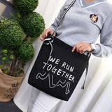 Canvas Women Shoulder Bag Crossbody Bags Letter Printed Handbag