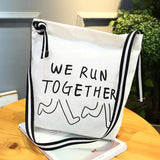 Canvas Women Shoulder Bag Crossbody Bags Letter Printed Handbag