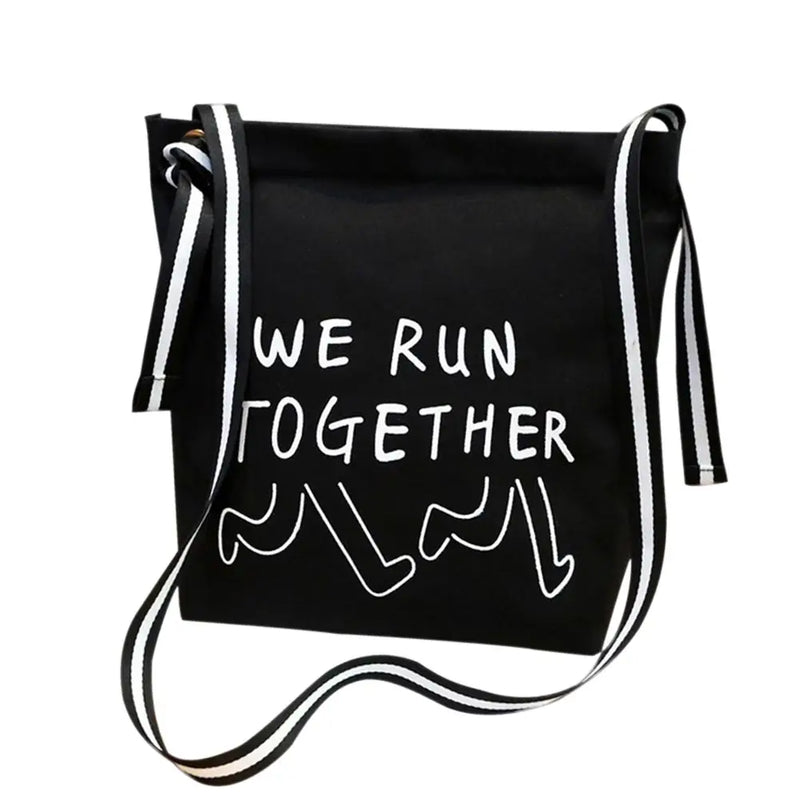 Canvas Women Shoulder Bag Crossbody Bags Letter Printed Handbag