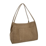 Canvas Women's Large Tote Bag Bucket Shoulder Bags Lady Leather M
