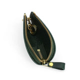 Leather Car Key Bag Holder Zipper Keychain 100% Cowhide