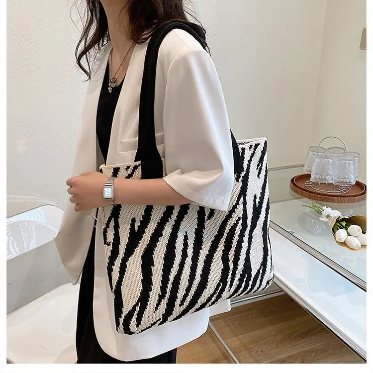 Casual Canvas Shoulder Bag for Women Summer Handbag