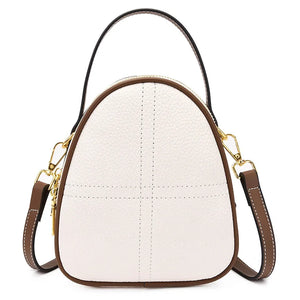 Casual Leather Top Handle Tote Crossbody Bag