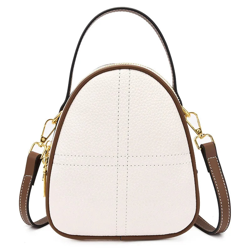 Casual Leather Top Handle Tote Crossbody Bag