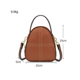Casual Leather Top Handle Tote Crossbody Bag