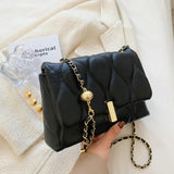 Chain Bag Women's Versatile Messenger Bag High Texture Shoulder Small Square