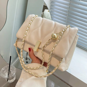 Chain Bag Women's Versatile Messenger Bag High Texture Shoulder Small Square