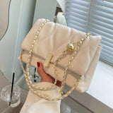 Chain Bag Women's Versatile Messenger Bag High Texture Shoulder Small Square
