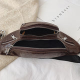 Chain Banana Waist Bag Belt Bag Women Waist Pack Pu Leather Chest Bag Belly Bag