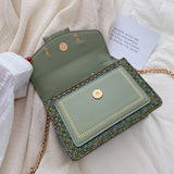 Women's Large Capacity Thread Splicing Retro Shoulder Bag