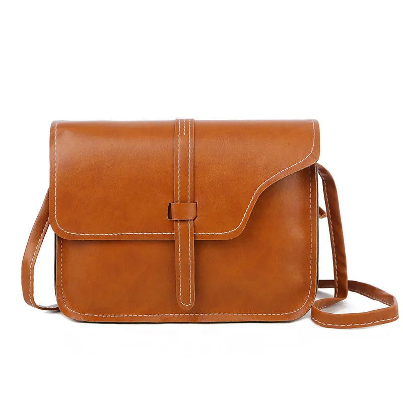 Cheap Retro Women Messenger Bag Solid All-match Small Square