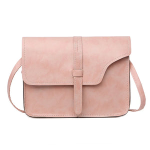 Retro Women Messenger Bag Solid All-match Crossbody Bag