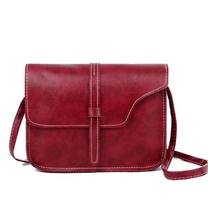 Retro Women Messenger Bag Solid All-match Small Square Crossbody Bag