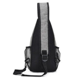 Anti-thief Gray Crossbody Bag Men Shoulder Bag Women Chest Bag