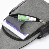 Anti-thief Gray Crossbody Bag Men Shoulder Bag Women Chest Bag