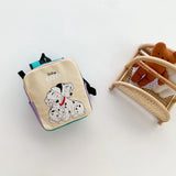 Children's Gray Cartoon Backpack for Kindergarten Kids
