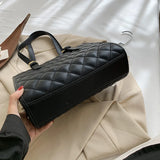 Plaid Large Tote Bag Diamond Lattice Handbag