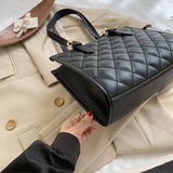 Plaid Large Tote Bag Diamond Lattice Handbag