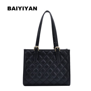 Plaid Large Tote Bag Diamond Lattice Handbag