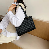 Plaid Large Tote Bag Diamond Lattice Handbag