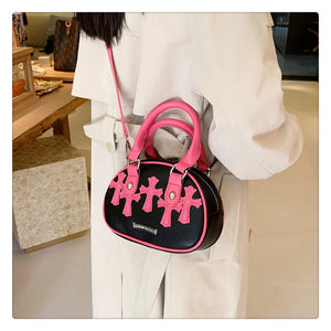 High Personality One Shoulder Crossbody Bag Women's Round Bag