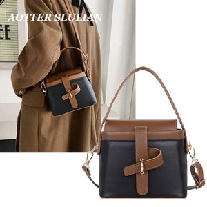 Panelled Bucket Bag for Women - Single Shoulder Bags