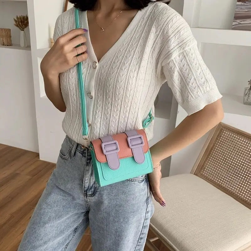 Mini PU Leather Crossbody Bags For Women