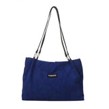 Corduroy Shoulder Bag for Women Casual Tote Travel Large Shopper Bag