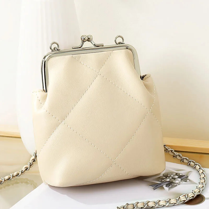 Crossbody Bag Women's Lingge Chain Shoulder Messenger Bag