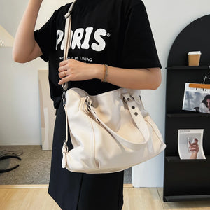 Crossbody Tote Business Women Shoulder Bags PU Leather Large Capacity