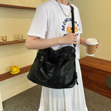 Crossbody Tote Business Women Shoulder Bags PU Leather Large Capacity