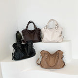 Crossbody Tote Business Women Shoulder Bags PU Leather Large Capacity