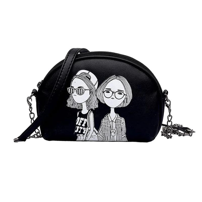 Crossbody Bag for Women Lady Girl Shoulder Bag Chain Zipper Small Beach Bag