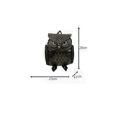 Owl Backpacks For Women Pu Leather School Bags Travel Backpack Teenagers Girls C